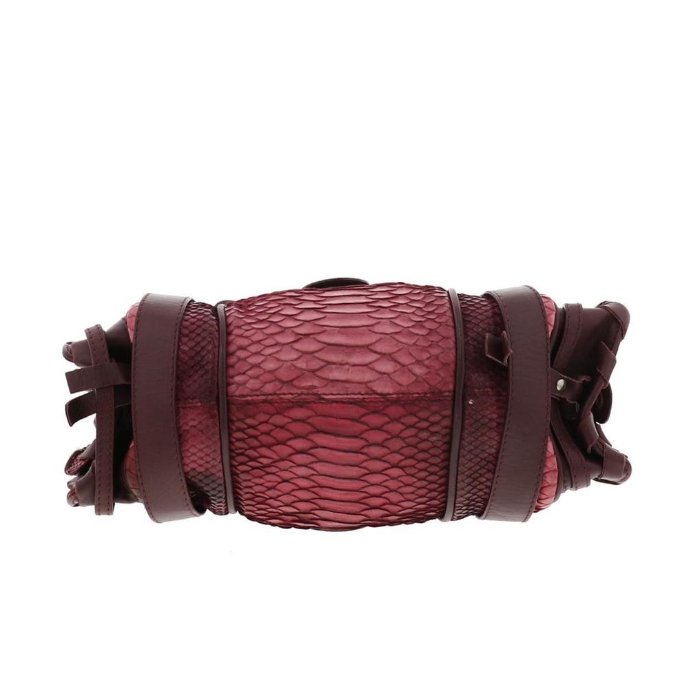 Chloe Mini Ado Python Handbag Red - image 5